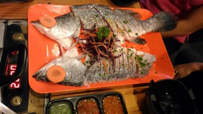 ชุดปลาจุ่มกระพง