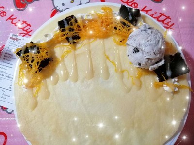เครปเย็น บราวนี่ ฝอยทอง