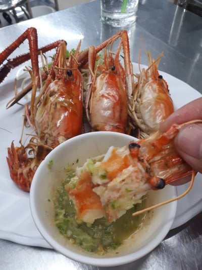 กุ้งใหญ่เผา