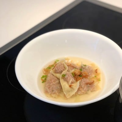 วิธีทำ Pork wonton in soup