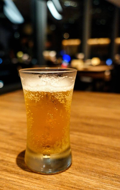 Long shot of -1 degree Sapporo Beer