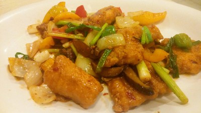 ปลาผัดพริกเสฉวน