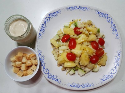 วิธีทำ soy โยเกิร์ต&ผลไม้รวม