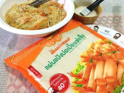 วิธีทำ ✿ ปอเปี๊ยะเจ ✿