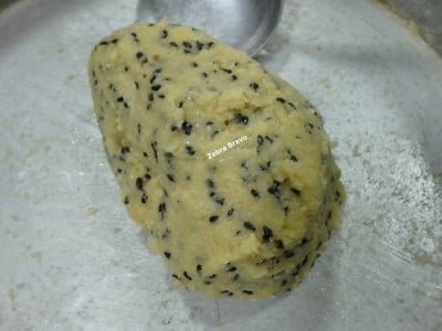 วิธีทำ ขนมปังขาไก่งาดำ (เจ)