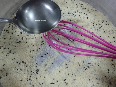 วิธีทำ ขนมปังขาไก่งาดำ (เจ)