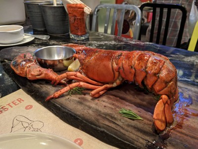 Steamed Lobster ( 1kg.) + Free Salad