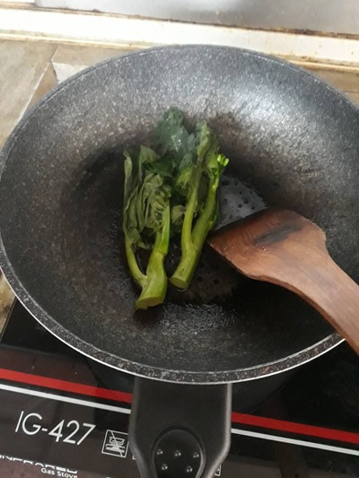 วิธีทำ ผัดคะน้า[อาหารเจ]