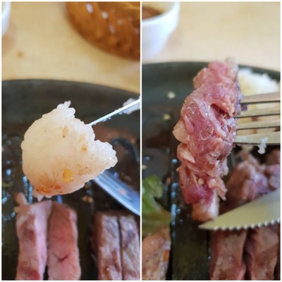 สเต๊กเนื้อสันนอกจิ้มแจ่ว