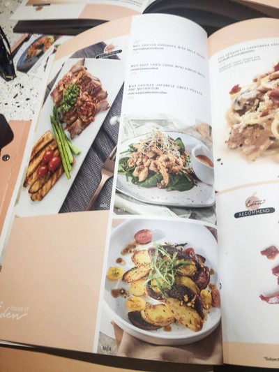 ป้ายราคาหรือสมุดเมนู