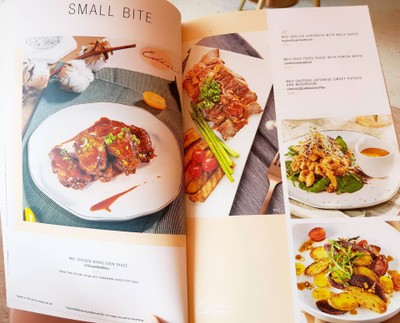 ป้ายราคาหรือสมุดเมนู