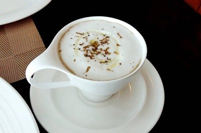 Mushroom Cappuccino with Black Truffle