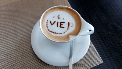 Hot cappuccino