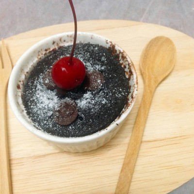 วิธีทำ เค้กช็อกโกแลตไมโครเวฟสูตรเจ