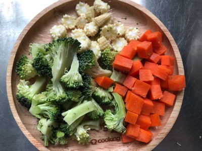 วิธีทำ ข้าวผัดผักสามสีเจ