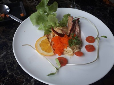 สปาเก็ตตี้ซ๊อสไข่กุ้งชีส