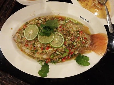 เมนูของร้าน ลาบเป็ดชัยนาท