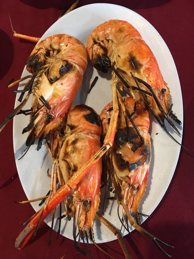 กุ้งใหญ่เผา