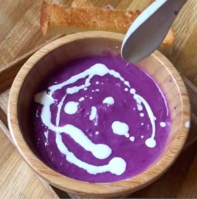 วิธีทำ ซุปมันม่วงเข้มข้น วิธีทำ ซุปมันม่วงเข้มข้น