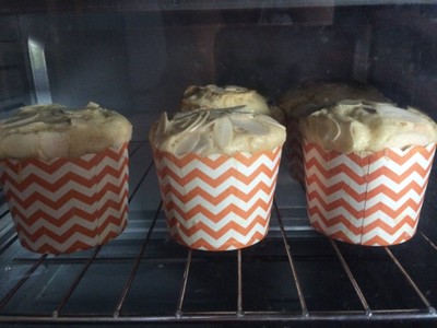 วิธีทำ almond chochip muffin