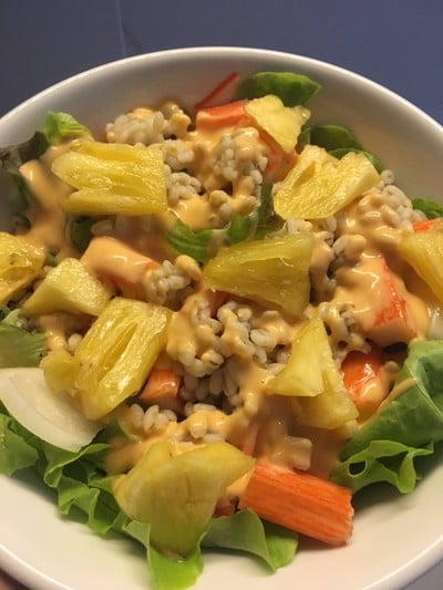 วิธีทำ สลัดปูอัดข้าวบาร์เลย์