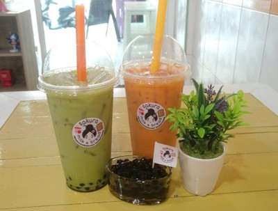 ชาเขียวนมสด-ชาเย็นนมสดไข่มุก