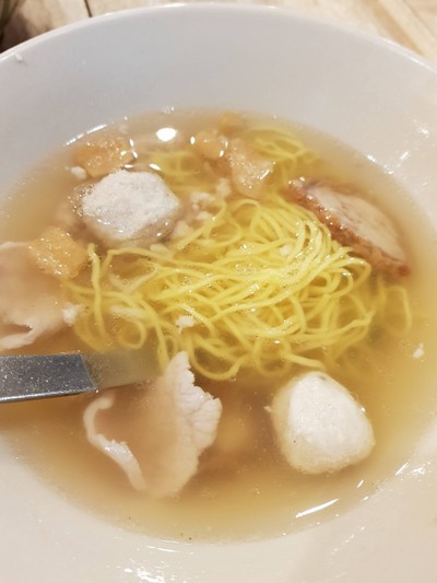 บะหมี่น้ำใสไม่ใส่ผัก
