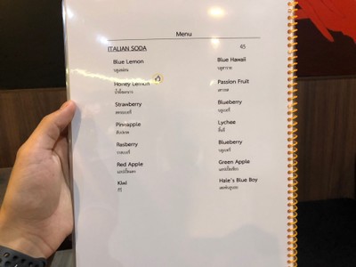 ป้ายราคาหรือสมุดเมนู