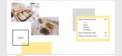 ป้ายราคาหรือสมุดเมนู