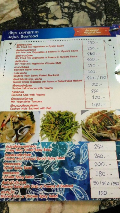 ป้ายราคาหรือสมุดเมนู