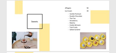 ป้ายราคาหรือสมุดเมนู