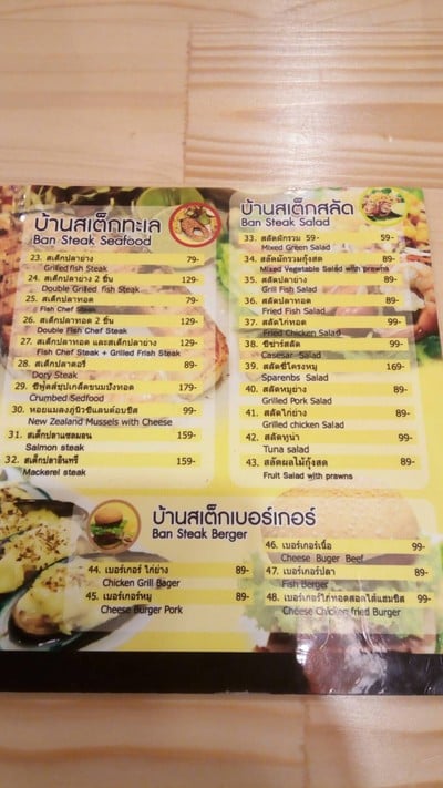 ป้ายราคาหรือสมุดเมนู