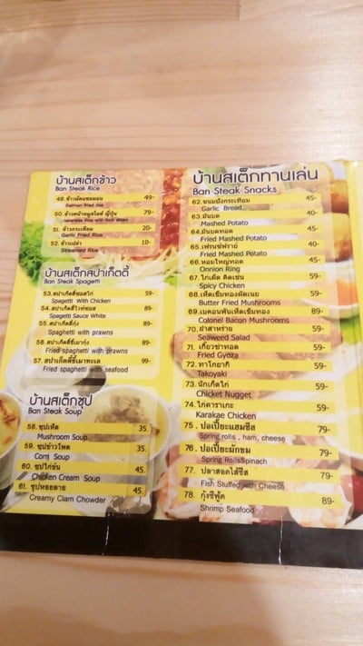 ป้ายราคาหรือสมุดเมนู