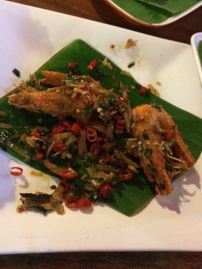 กุ้งคั่วพริกเกลือ