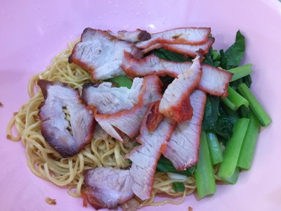 บะหมี่หมูแดงแห้ง