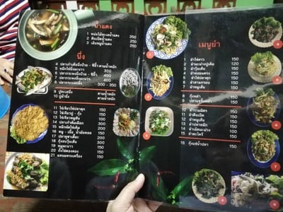 ป้ายราคาหรือสมุดเมนู