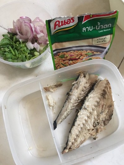 วิธีทำ ลาบปลาย่าง