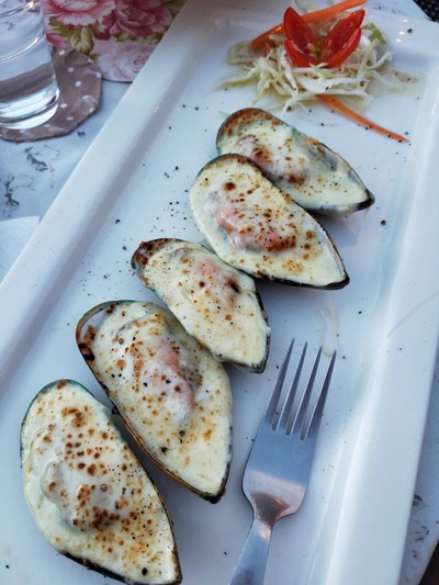 หอยแมลงภู่อบชีส