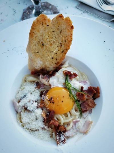 สปาเก็ตตี้คาโบนาร่าครีม