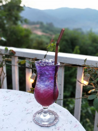 น้ำอัญชันน้ำผึ้งมะนาวโซดา