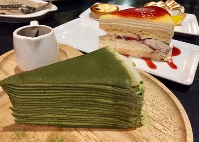 Green Tea Crape Cake