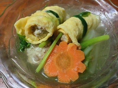 ต้มจืดไข่ม้วน ต้มจืดไข่ม้วน