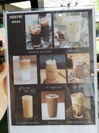 ป้ายราคาหรือสมุดเมนู