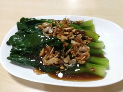 คะน้าน้ำมันหอย
