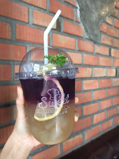 น้ำอัญชันมะนาว