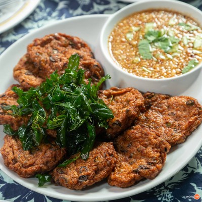 เมนูของร้าน กุ้งอบภูเขาไฟ