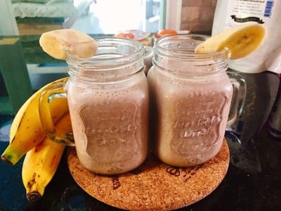 วิธีทำ สมูตตี้โกโก้กล้วยหอม