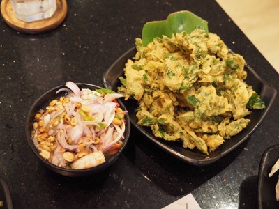 ยำผักหวานกุ้งสด