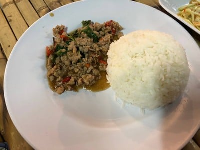 ข้าวกระเพราหมูสับ