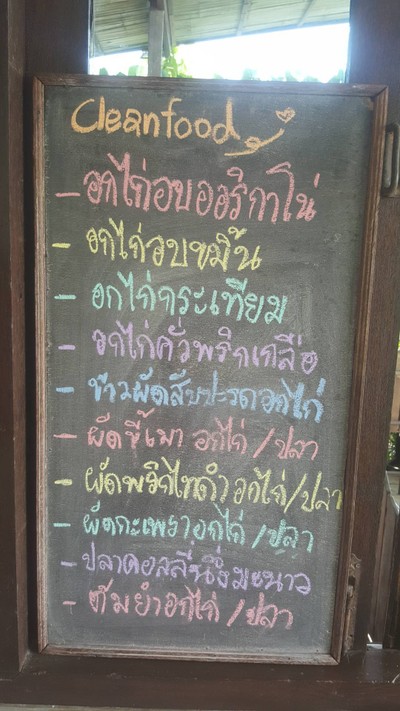 ป้ายราคาหรือสมุดเมนู